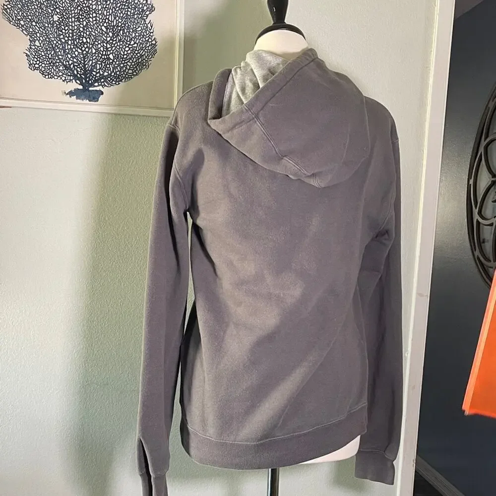 Quiksilver Charcoal Hoodie with Pink Accents
